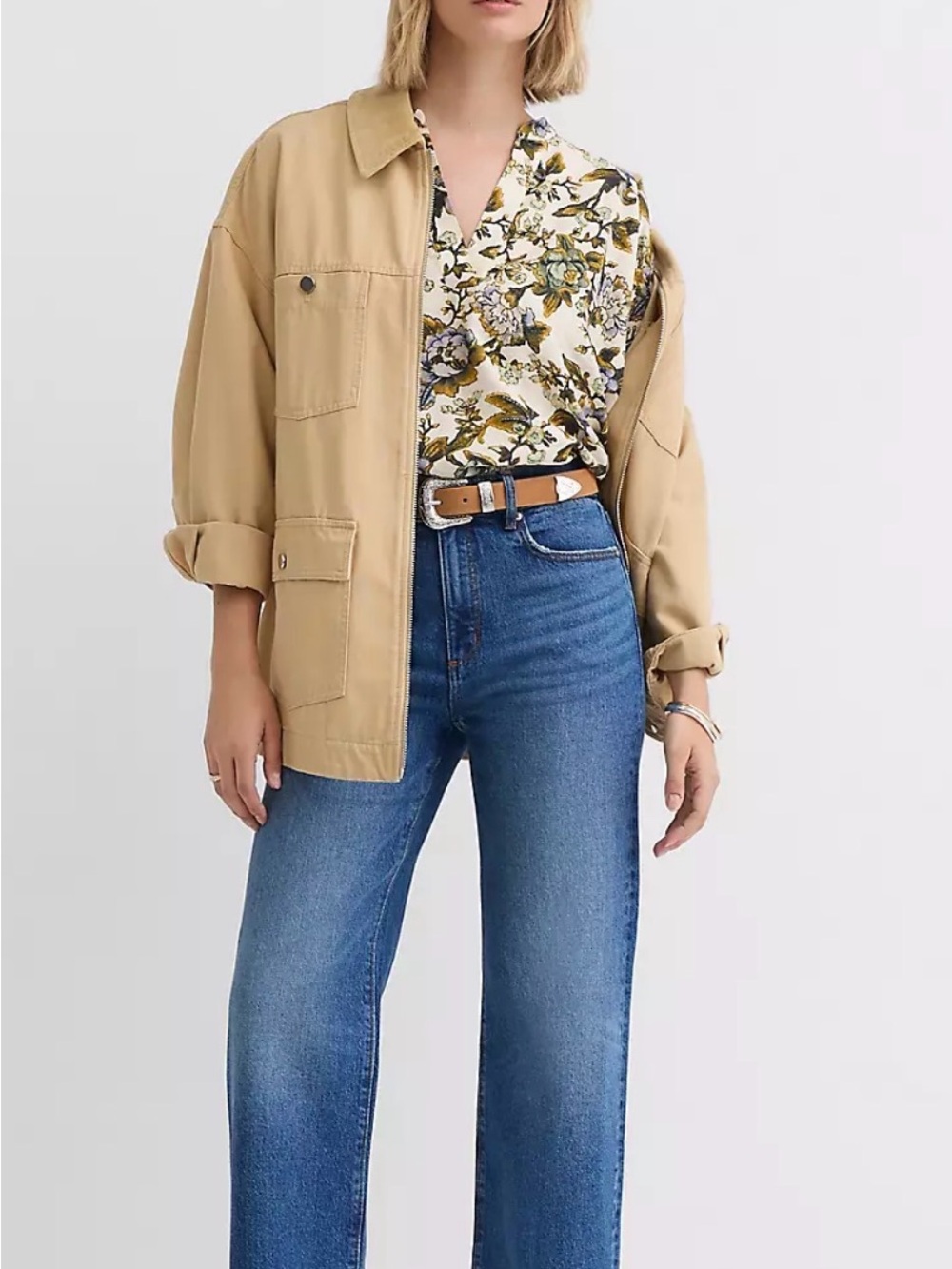 LOFT High Rise, Wide Leg, Medium Wash Jeans.Size 8/29. Excellent condition